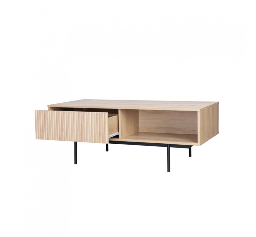 RIGOTE COFFEE TABLE 1ΣΥΡΤΑΡΙ SONOMA ΜΑΥΡΟ 120x59xH45cm