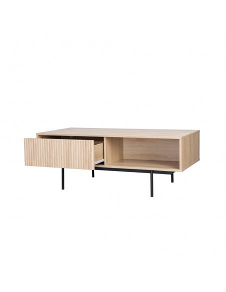 RIGOTE COFFEE TABLE 1ΣΥΡΤΑΡΙ SONOMA ΜΑΥΡΟ 120x59xH45cm
