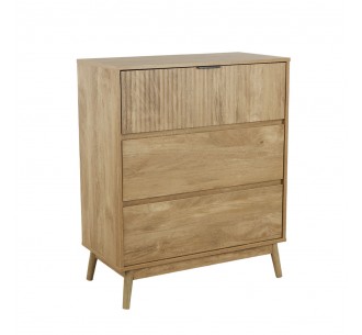 CANAL PEDESTAL 3DRAWER NATURAL 80x39,5xH96cm