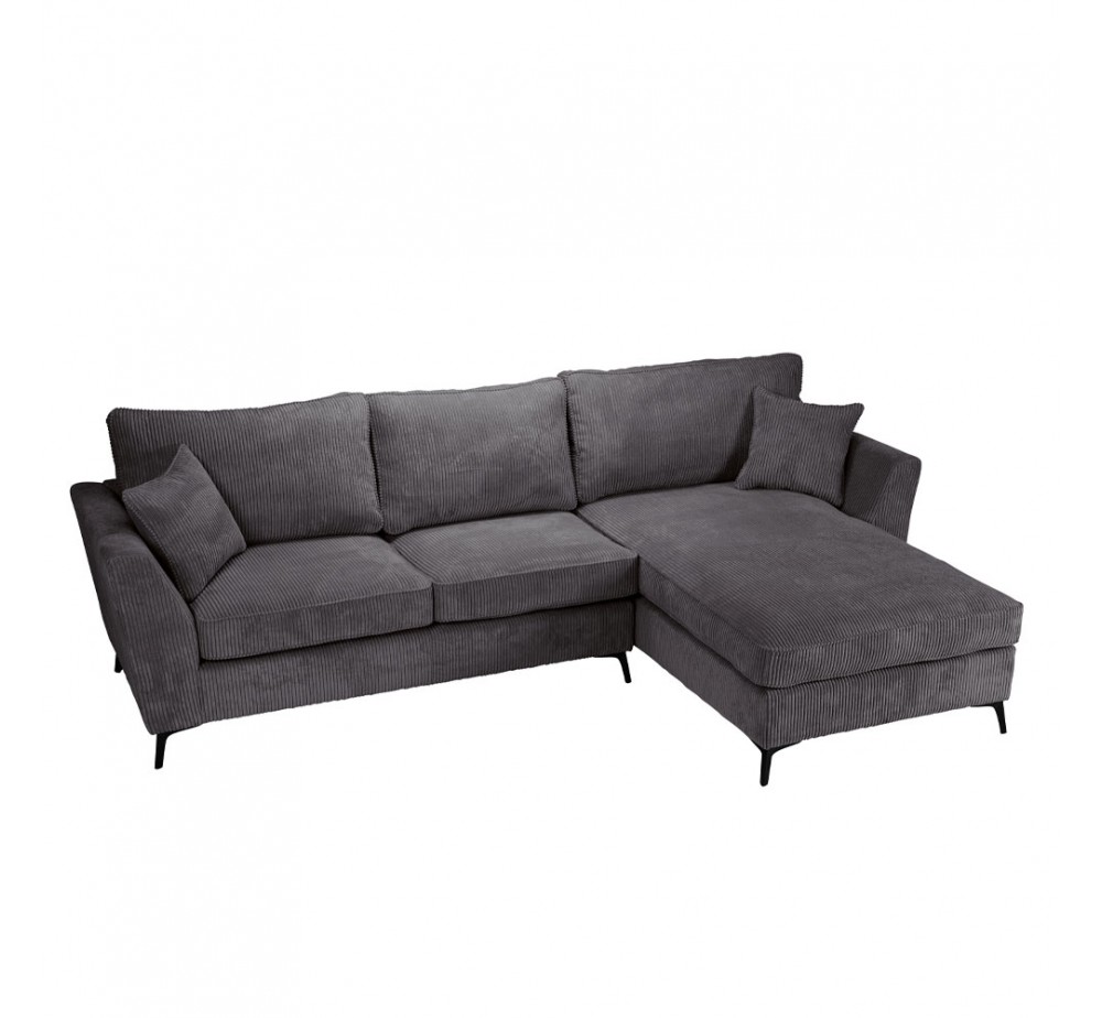 BOEL SOFA CORNER RIGHT GREY 280x170xH92cm