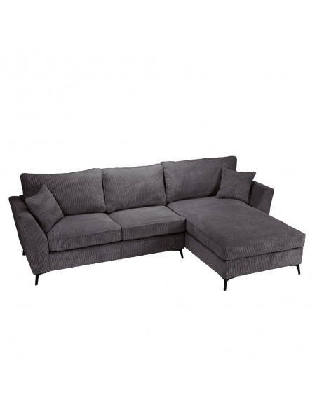 BOEL SOFA CORNER RIGHT GREY 280x170xH92cm