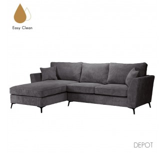 BOEL SOFA CORNER LEFT GREY 280x170xH92cm
