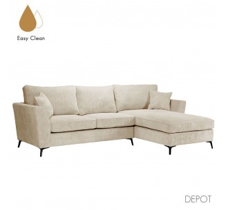 BOEL SOFA CORNER RIGHT BEIGE 280x170xH92cm