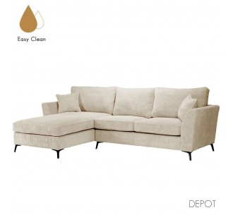 BOEL SOFA CORNER LEFT BEIGE 280x170xH92cm