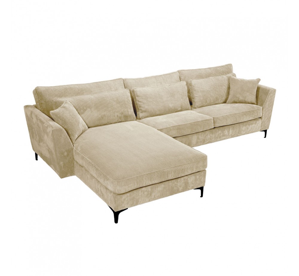 FOREVER ΚΑΝΑΠΕΣ ΓΩΝΙΑ ΑΡΙΣΤΕΡΗ BEIGE 316x185xH92cm
