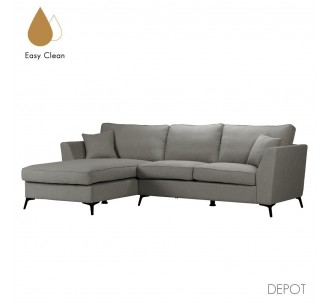 BOEL SOFA CORNER LEFT GREY 280x170xH92cm