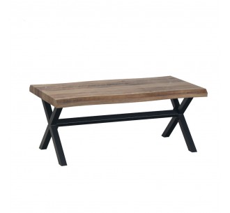 BRICK COFFEE TABLE ΚΑΡΥΔΙ ΜΑΥΡΟ 110x60xH45cm