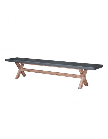 CAMIRO ΠΑΓΚΑΚΙ CEMENT 180x40xH45cm