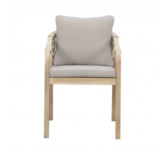 TERRAZZO ARMCHAIR WOOD ACACIA BEIGE 66x55xH75cm 2