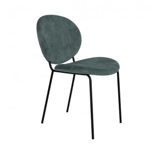 BEETLE CHAIR FABRIC WATER GREEN METAL