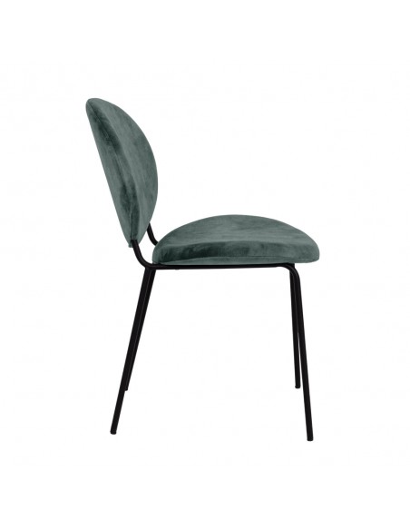 BEETLE CHAIR FABRIC WATER GREEN METAL