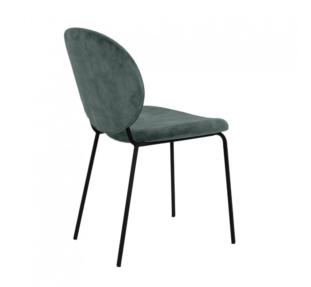 BEETLE CHAIR FABRIC WATER GREEN METAL