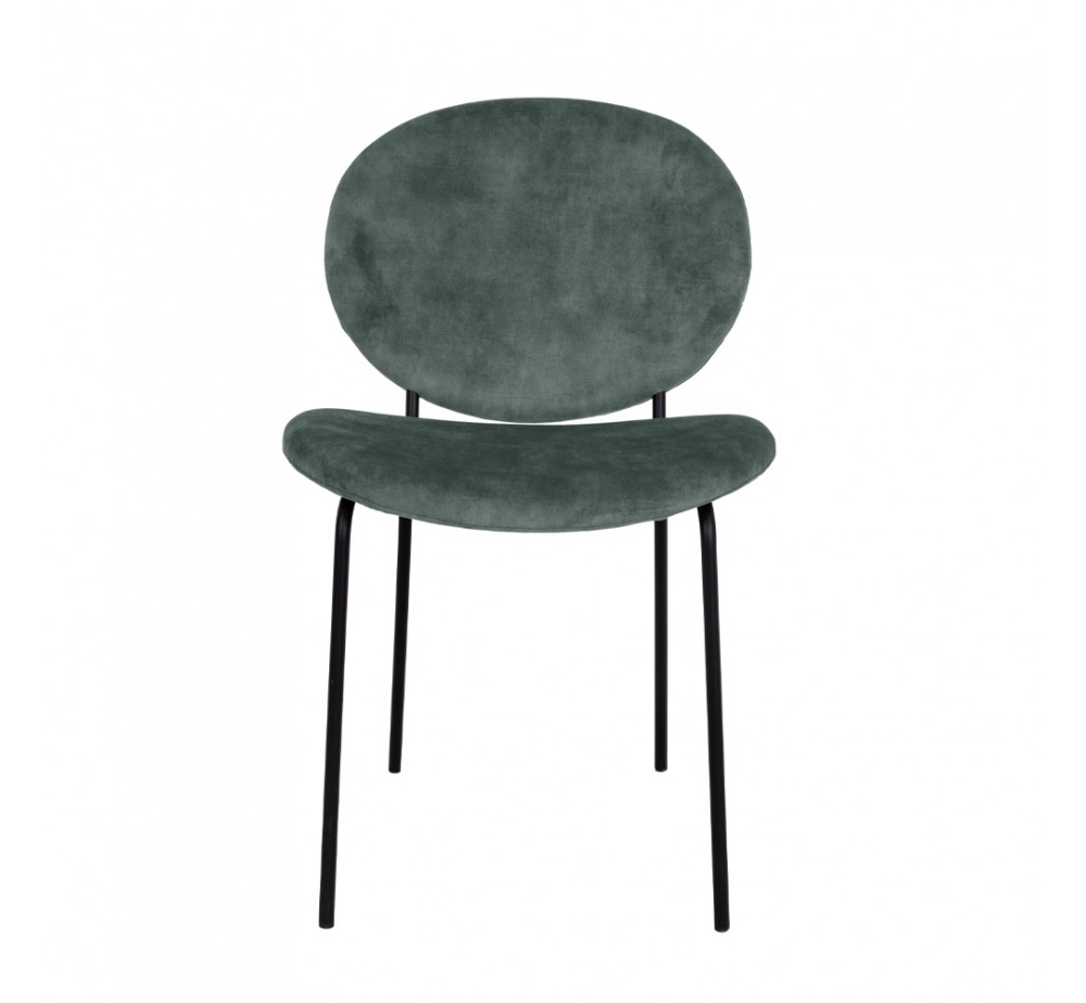 BEETLE CHAIR FABRIC WATER GREEN METAL