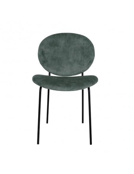 BEETLE CHAIR FABRIC WATER GREEN METAL