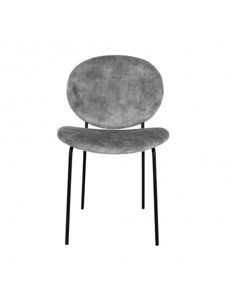 BEETLE CHAIR FABRIC SILVER METAL
