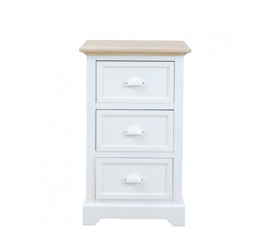 KIMOLOS ΚΟΜΟΔΙΝΟ 3ΣΥΡΤΑΡΙΑ ΛΕΥΚΟ ΦΥΣΙΚΟ 43x35xH71cm