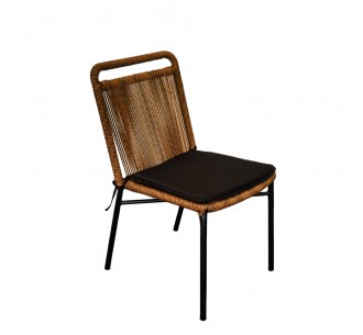HANG CHAIR NATURAL BLACK 48x61xH83cm