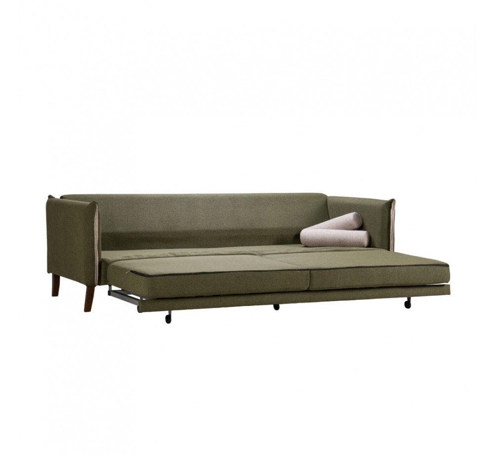 COMMODO ΚΑΝΑΠΕΣ ΚΡΕΒΑΤΙ 3ΘΕΣΙΟΣ ΛΑΔΙ ΓΚΡΙ 230x81xH88cm