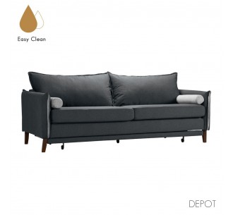 COMMODO ΚΑΝΑΠΕΣ ΚΡΕΒΑΤΙ 3ΘΕΣΙΟΣ ΑΝΘΡΑΚΙ ΓΚΡΙ 230x81xH88cm