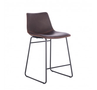 NUEVO ΣΚΑΜΠΩ BAR ΚΑΦΕ ANTIQUE WASHED ΜΑΥΡΟ 46x57,5xH89cm