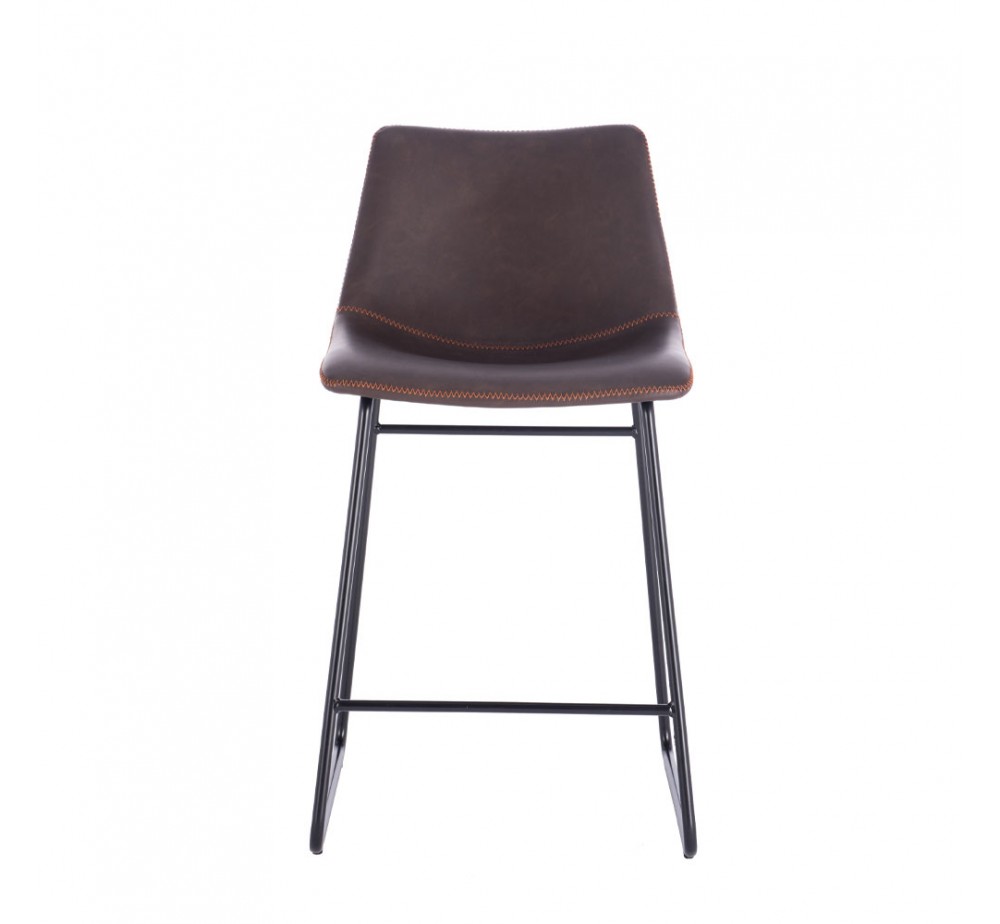 NUEVO ΣΚΑΜΠΩ BAR ΚΑΦΕ ANTIQUE WASHED ΜΑΥΡΟ 46x57,5xH89cm