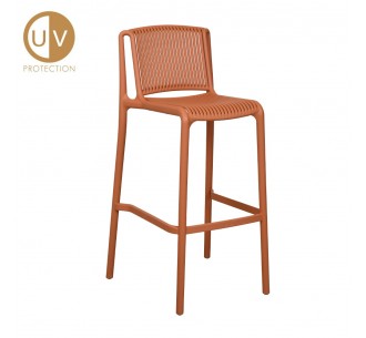 POLLY ΣΚΑΜΠΩ BAR TERRACOTTA 41x47xH100,5cm