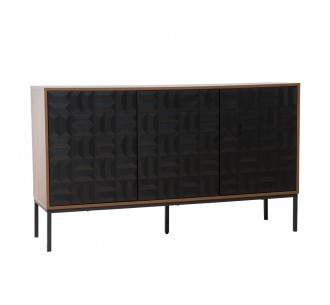 ZUMA SIDEBOARD WALNUT BLACK 148x40xH85,5cm