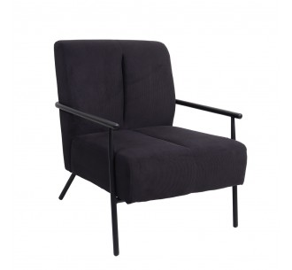 KIOTO ARMCHAIR BLACK 64x76xH81cm