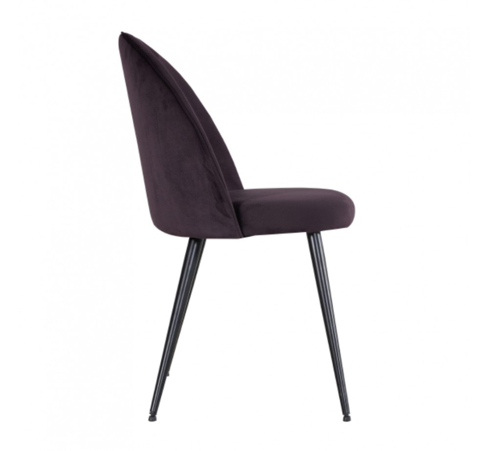 ZIZEL ΚΑΡΕΚΛΑ VIOLET ΣΚΟΥΡΟ 47x56,5xH84cm