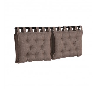 HANG HEADBOARD PILLOW SET 2PCS GREY BROWN 20-914 70x10xH50cm