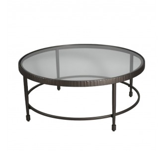 GRANAZ COFFEE TABLE GUNMETAL 100x100xH42,5cm