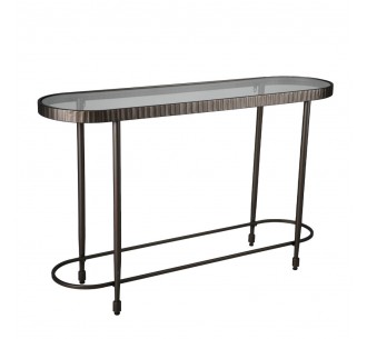 GRANAZ ΚΟΝΣΟΛΑ GUNMETAL 132x36xH81cm