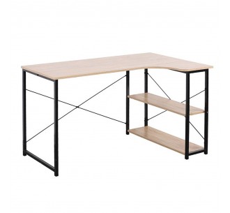EDGE DESK CHIPBOARD WITH MELAMINE SONOMA BLACK 120x73xH75cm E1 PRC