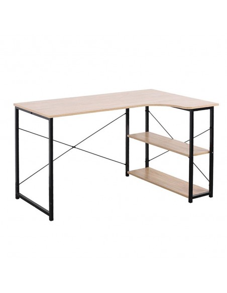 EDGE DESK CHIPBOARD WITH MELAMINE SONOMA BLACK 120x73xH75cm E1 PRC