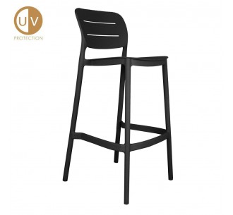ZURICH STOOL BAR BLACK 50x48,5xH103,5cm