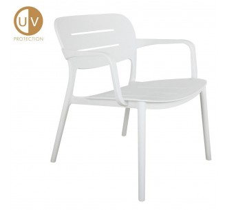 ZURICH ARMCHAIR WHITE 65x65xH76cm