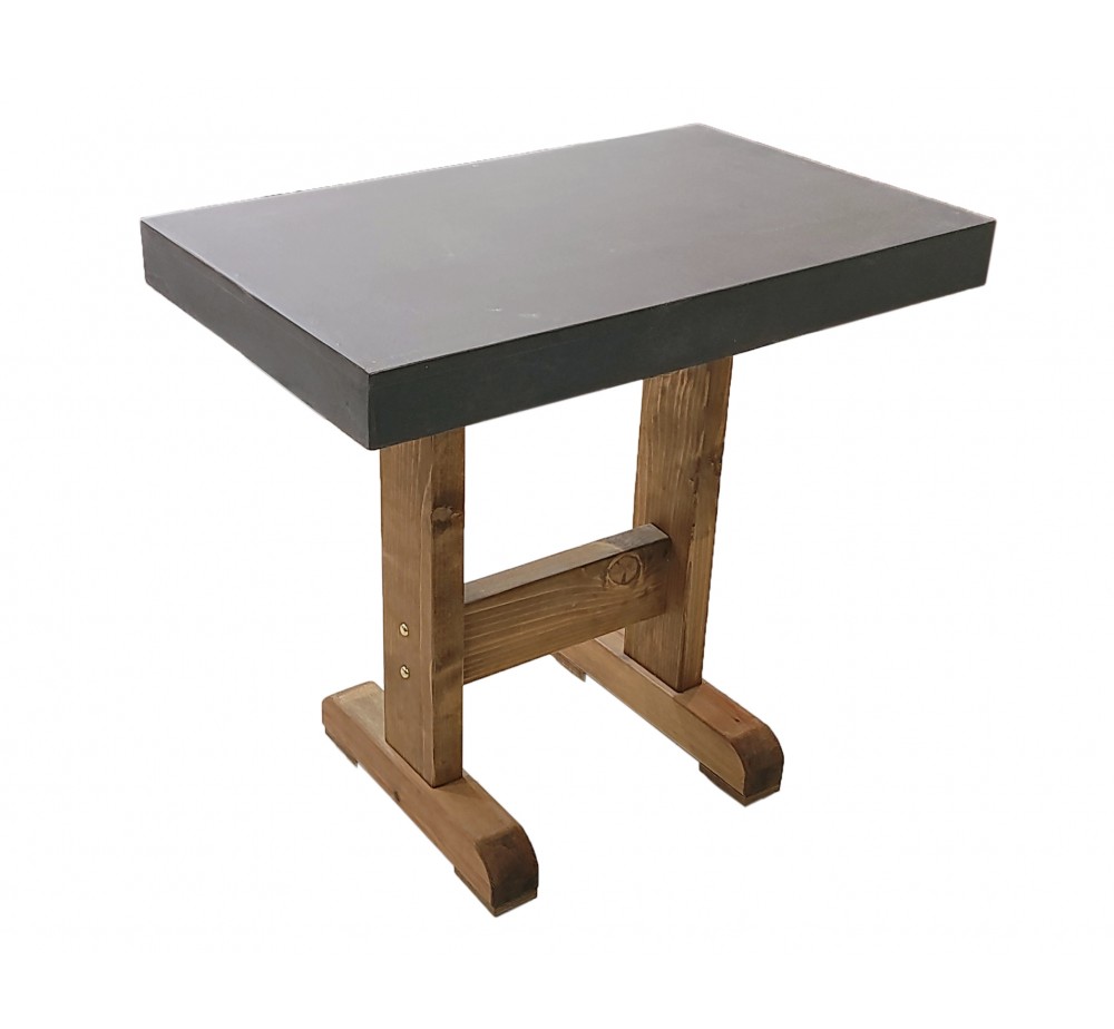 Cyclo τραπέζι  cement-πεύκο 80x50cm - 2 χρόνια εγγύηση | Avant Garde