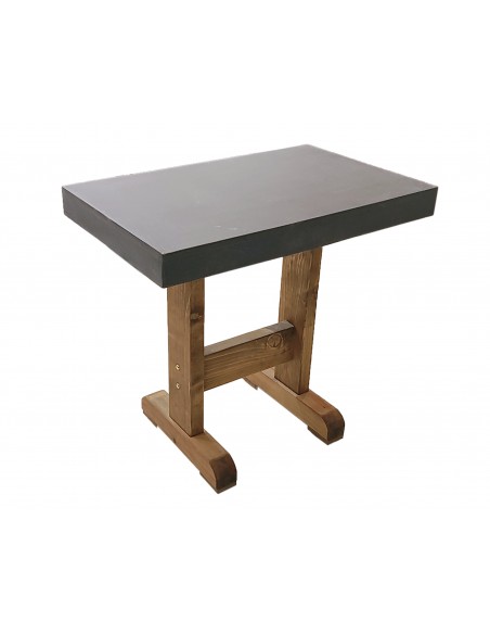 Cyclo table cement-pine 80x50cm - 2 years guarantee | Avant Garde