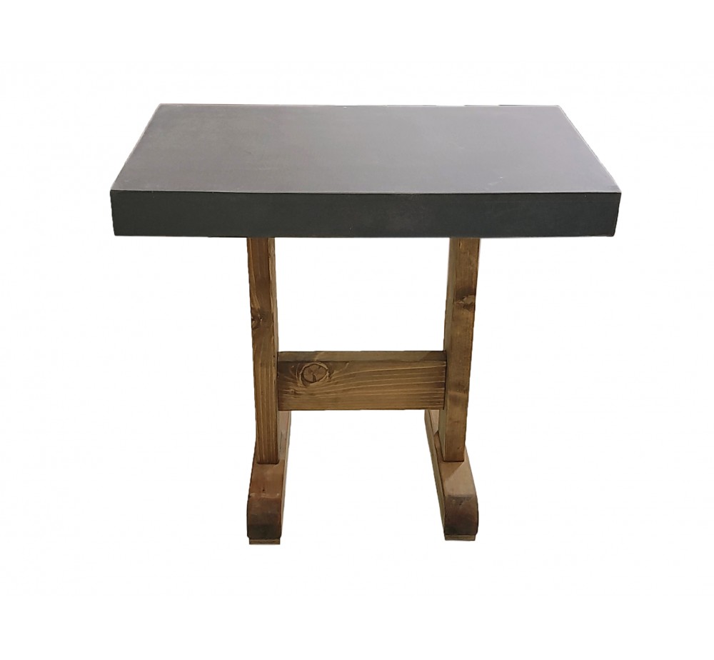 Cyclo τραπέζι  cement-πεύκο 80x50cm - 2 χρόνια εγγύηση | Avant Garde