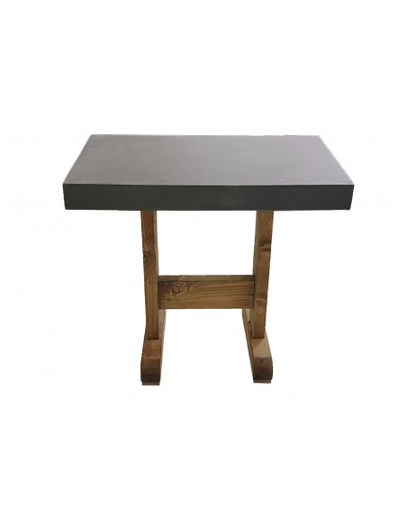 Cyclo table cement-pine 80x50cm - 2 years guarantee | Avant Garde