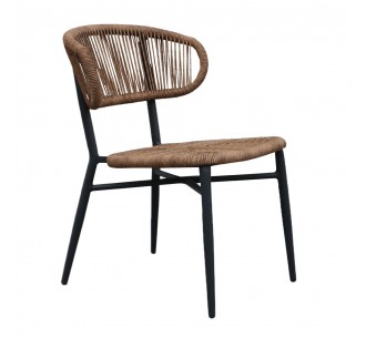 SEDAI CHAIR BLACK WALNUT 55x60xH78cm
