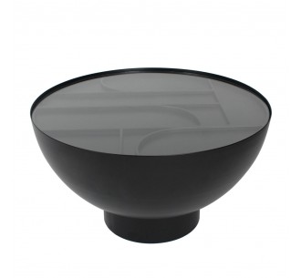 ARCHES COFFEE TABLE BLACK 70x70xH40cm
