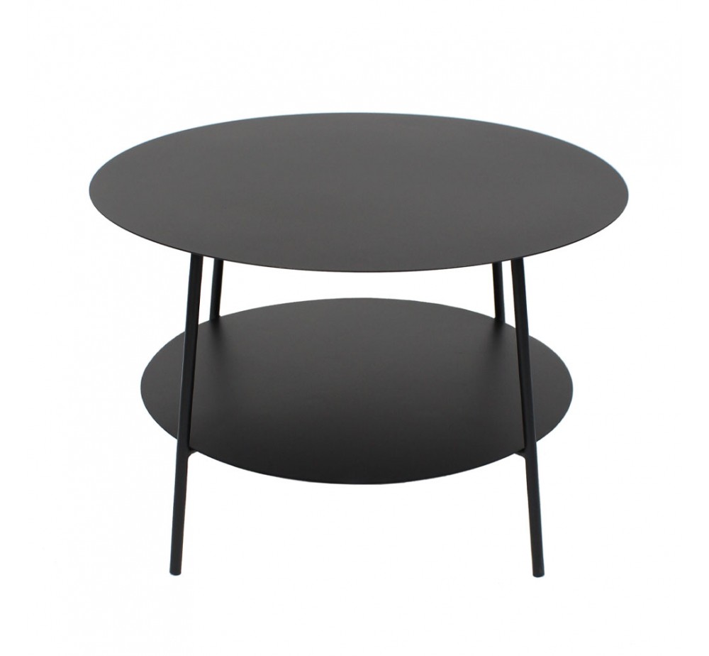 SIMPLE COFFEE TABLE ΜΑΥΡΟ 60x60xH40cm