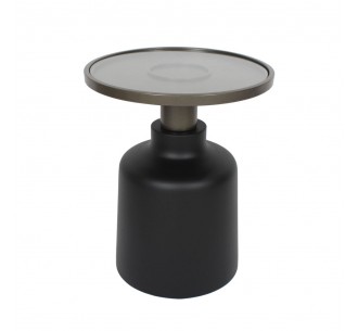 BOW SIDE TABLE BLACK BRONZE 45x45xH55cm