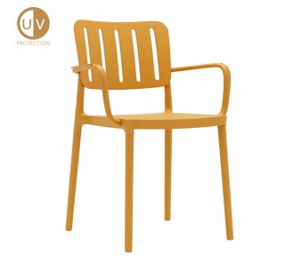 MILANO ARMCHAIR YELLOW 53x58xH81,5cm