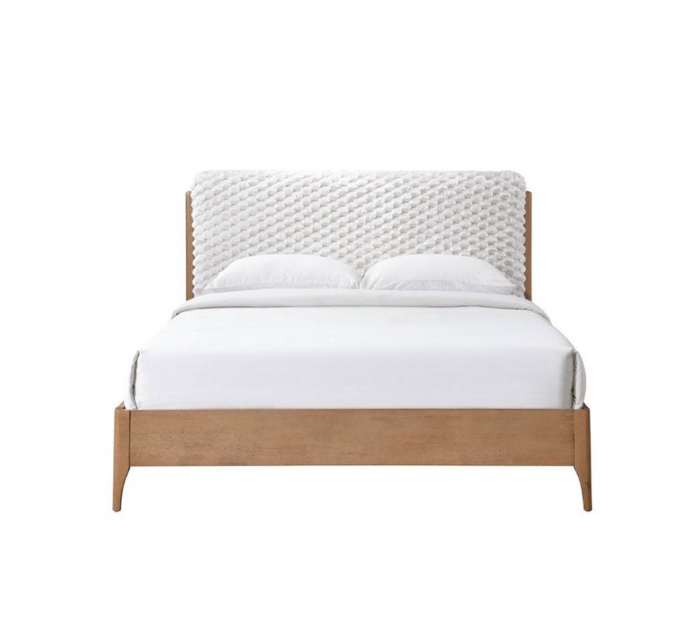 LORDY ΚΡΕΒΑΤΙ (ΓΙΑ ΣΤΡΩΜΑ 160x196cm) CREAM 177x207,5xH103,5cm
