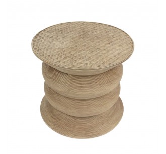 RIBBONS SIDE TABLE ΦΥΣΙΚΟ 59x59xH53cm