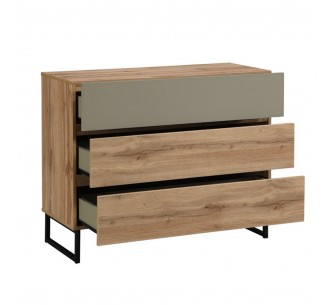 VERDE PEDESTAL 3DRAWERS NATURAL MINT 100x41,5xH81cm 2