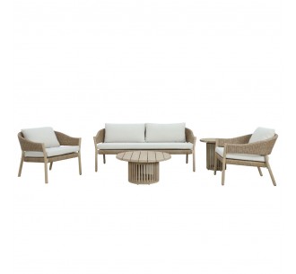 SUMATRA COFFEE TABLE NATURAL 80x80xH38cm 2