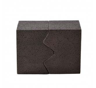 ABRACO SIDE TABLE SET 2ΤΕΜ MOCCA 60x30xH46cm
